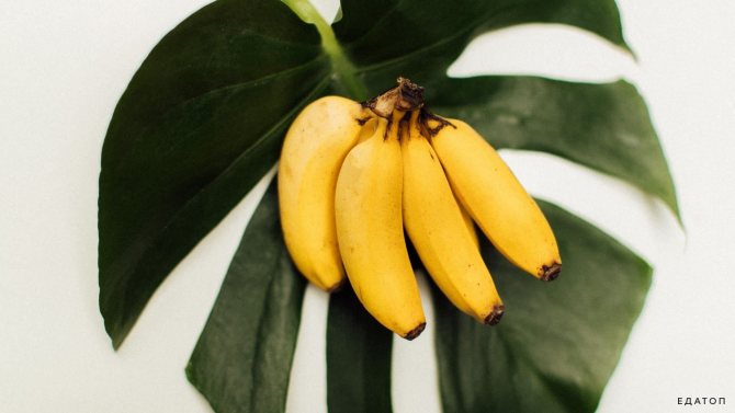 Бананы нормализуют кишечную микрофлору.