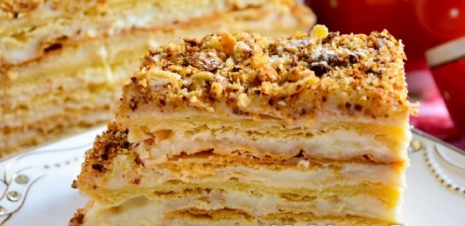 Диетический торт Наполеон пошаговый рецепт