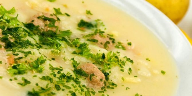 Vegetable puree soup