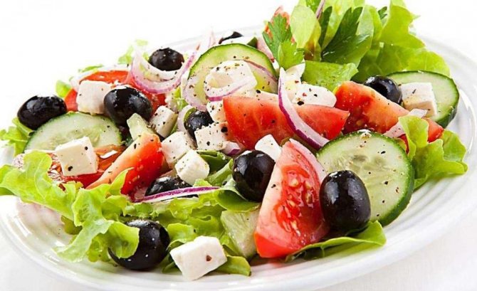 Овощные салаты для здорового и стабильного похудения