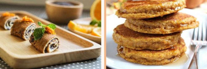 Oatmeal pancake serving types