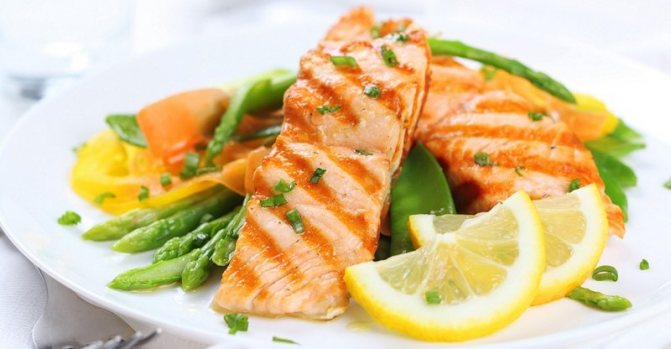 продукты с низким содержанием жира рыба