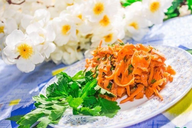 Пряный морковный салат - Салаты без майонеза рецепты