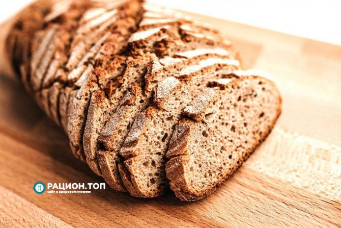 Рацион.ТОП - Польза и вред ржаного хлеба, нарезанный черный хлеб