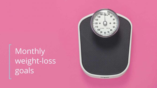 How many kilograms can you lose in a month?